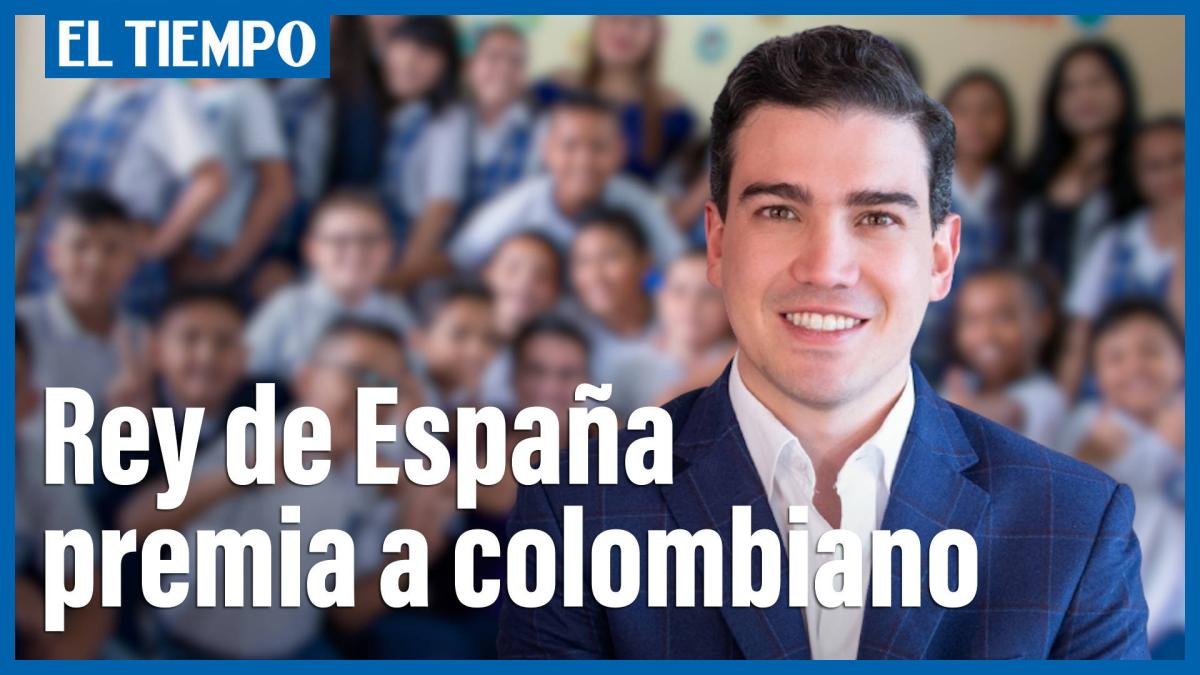 El rey de España galardona a Juan David Aristizábal